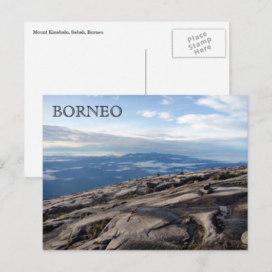 borneo berghoogten briefkaart (Voorkant / Achterkant)
