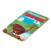 Borneo eiland vakantie reisposter. magneet (Linkerzijde)