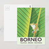 Borneo Gifkikker reisposter Briefkaart (Voorkant / Achterkant)
