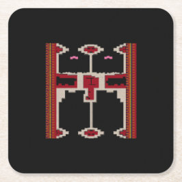 Borneo Inspired Coaster Kartonnen Onderzetters