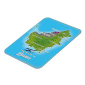 Borneo Kaart Magneet (Linkerzijde)