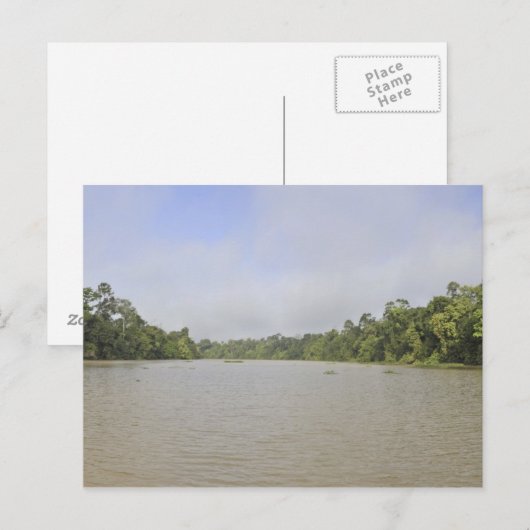 Borneo, Maleisië, panoramisch uitzicht Briefkaart (Voorkant / Achterkant)