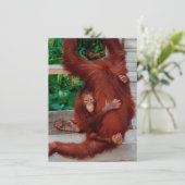 Borneo orang-oetan kaart (Staand voorkant)