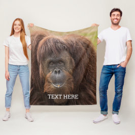 Borneo orang-oetan mooie fotografie fleece deken