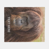 Borneo orang-oetan mooie fotografie fleece deken (Voorkant (Horizontaal))