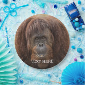 Borneo orang-oetan mooie fotografie papieren bordje (Feest)