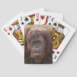 Borneo orang-oetan mooie fotografie pokerkaarten