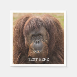 Borneo orang-oetan mooie fotografie servet