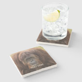 Borneo orang-oetan mooie fotografie stenen onderzetter (Zijkant)