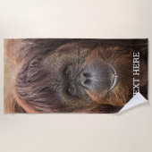 Borneo orang-oetan mooie fotografie strandlaken (Voorkant)