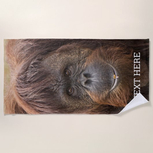 Borneo orang-oetan mooie fotografie strandlaken (Voorkant)