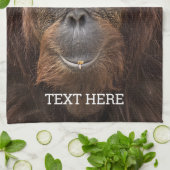 Borneo orang-oetan mooie fotografie theedoek (Gevouwen)