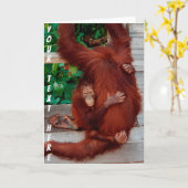  Borneo orangutan Kaart (Gele Bloem)