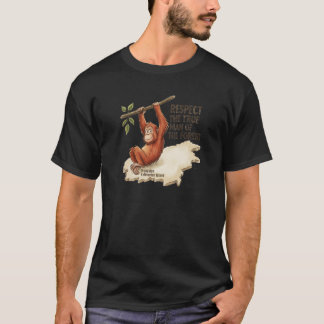 Borneo Orangutan Kalimantan Kaart Conservatie T-Sh T-shirt