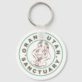 Borneo Orangutan Sanctuary Sleutelhanger (Voorkant)