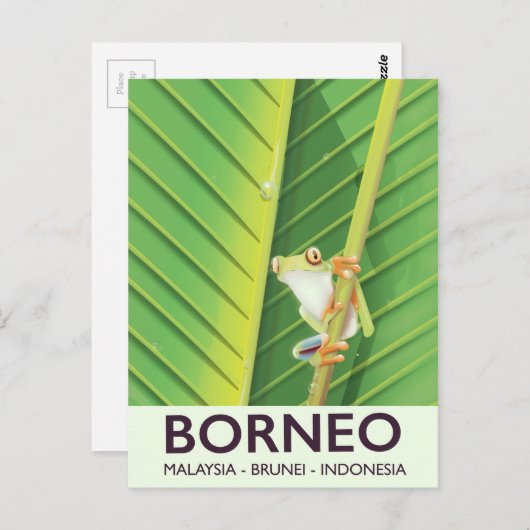 Borneo Poison-kikkervisposter Briefkaart (Voorkant / Achterkant)