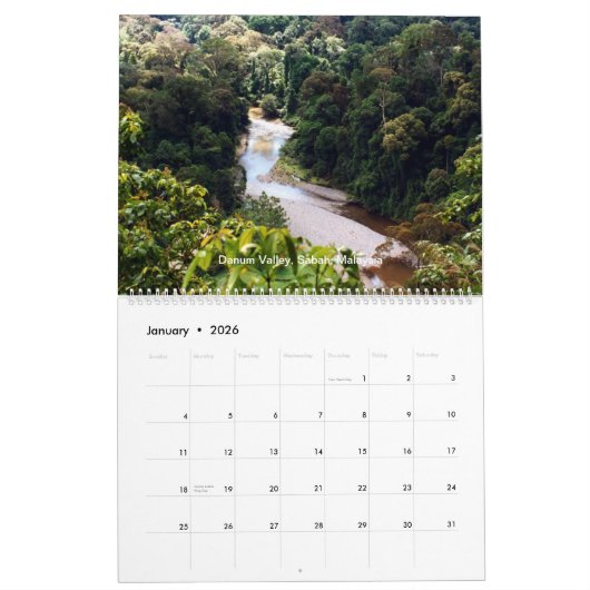 Borneo Rainforest Calendar Kalender (Jan 2026)