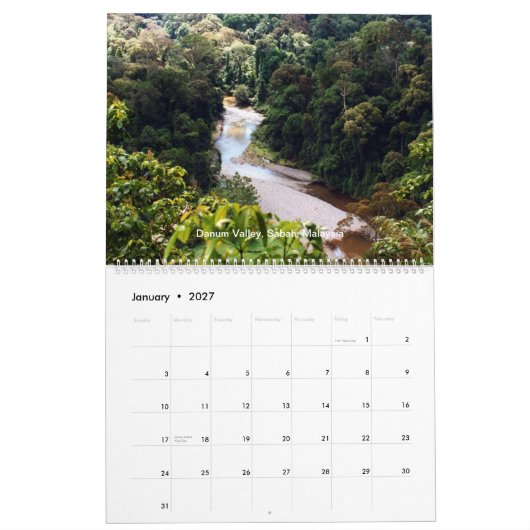 Borneo Rainforest Calendar Kalender (Jan 2027)