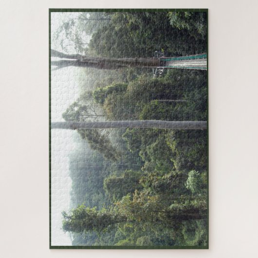 Borneo Rainforest Oerwoud Canopy Treetop Scene Legpuzzel (Verticaal)
