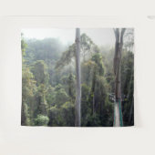 Borneo Ranforest Oerwoud Canopy Landschap Achtergr Wandkleed (Voorkant (horizontaal))