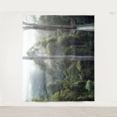 Borneo Ranforest Oerwoud Canopy Landschap Achtergr Wandkleed (Voorkant)