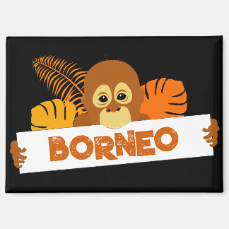 Borneo Schattigee orang-oetan magneet