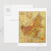 BorneoPanoramic MapBorneo Briefkaart (Voorkant / Achterkant)