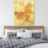 BorneoPanoramic MapBorneo Canvas Afdruk (Insitu (Slaapkamer))