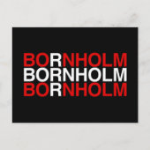 BORNHOLM Deense vlag Briefkaart (Voorkant)
