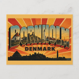 Bornholm Denemarken Ronde Kerk Briefkaart