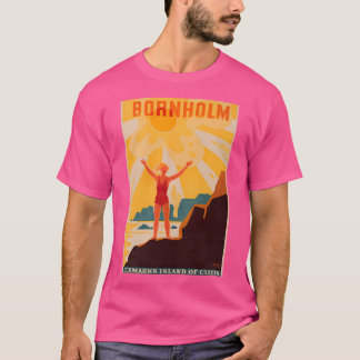Bornholm Retro Poster T-shirt