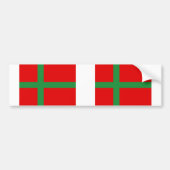 Bornholm vlag bumpersticker (Voorkant)