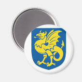 Bornholms, Denemarken Magneet (Voorkant / Achterkant)