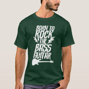 Borno Rockhe Basgitaar Band Muziek Muzikant cadeau T-shirt