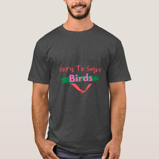 Borno Save Birds retro T-shirt (Voorkant)