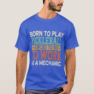 Borno Speel Pickleball Gedwongen Sport Speler meis T-shirt