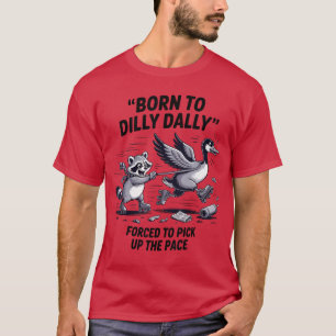 Borno treuzelen domme gans wasbeer meme mannen vro t-shirt