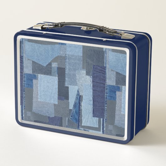 Boro Blue Jean Patchwork Denim Shibori (Achterkant)