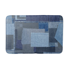 Boro Boro Blue Jean Patchwork Denim Shibori Badmat