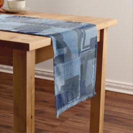 Boro Boro Blue Jean Patchwork Denim Shibori Medium Tafelloper