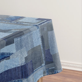 Boro Boro Blue Jean Patchwork Denim Shibori Tafelkleed
