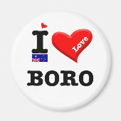 BORO - I Love Magneet (Voorkant)