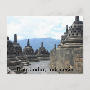Borobodur Boeddhistische Tempel, Indonesië Briefkaart