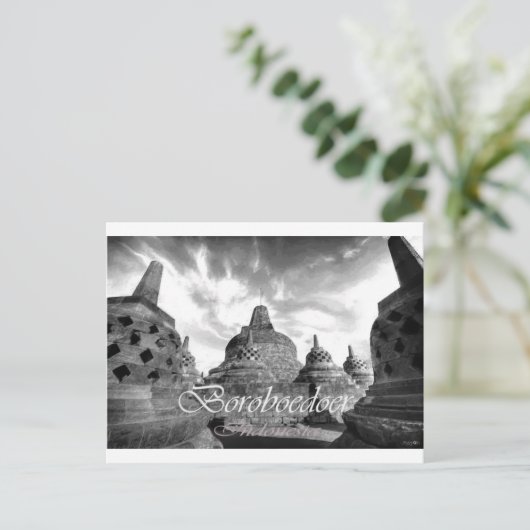 Boroboedoer Tample-serie Briefkaart (Staand voorkant)