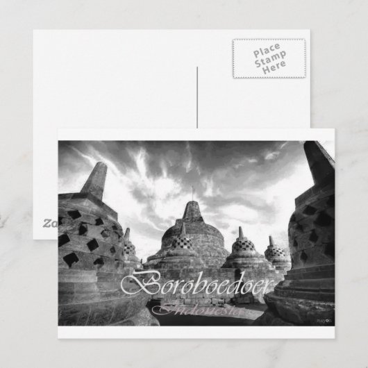 Boroboedoer Tample-serie Briefkaart (Voorkant / Achterkant)