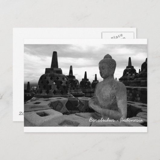 Borobudur Briefkaart (Voorkant / Achterkant)