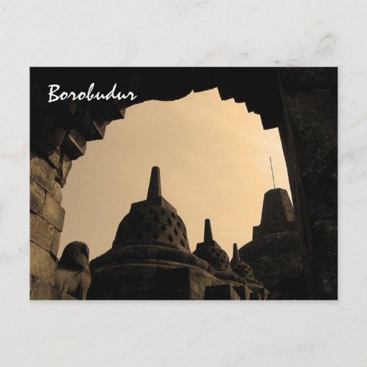 Borobudur Briefkaart (Voorkant)