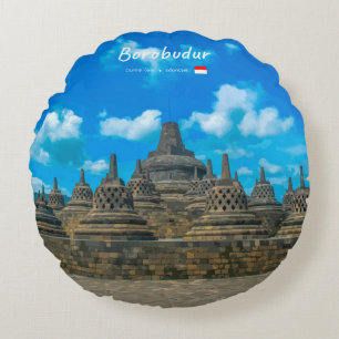 Borobudur, Indonesië - Oude Boeddhistische Tempel Rond Kussen