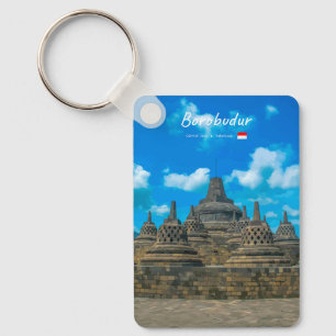 Borobudur, Indonesië - Oude Boeddhistische Tempel Sleutelhanger