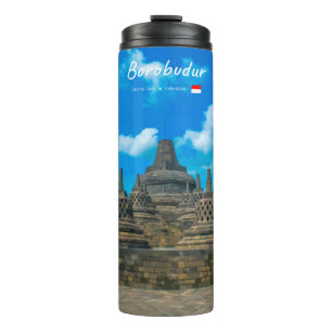 Borobudur, Indonesië - Oude Boeddhistische Tempel Thermosbeker